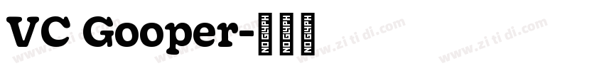 VC Gooper字体转换